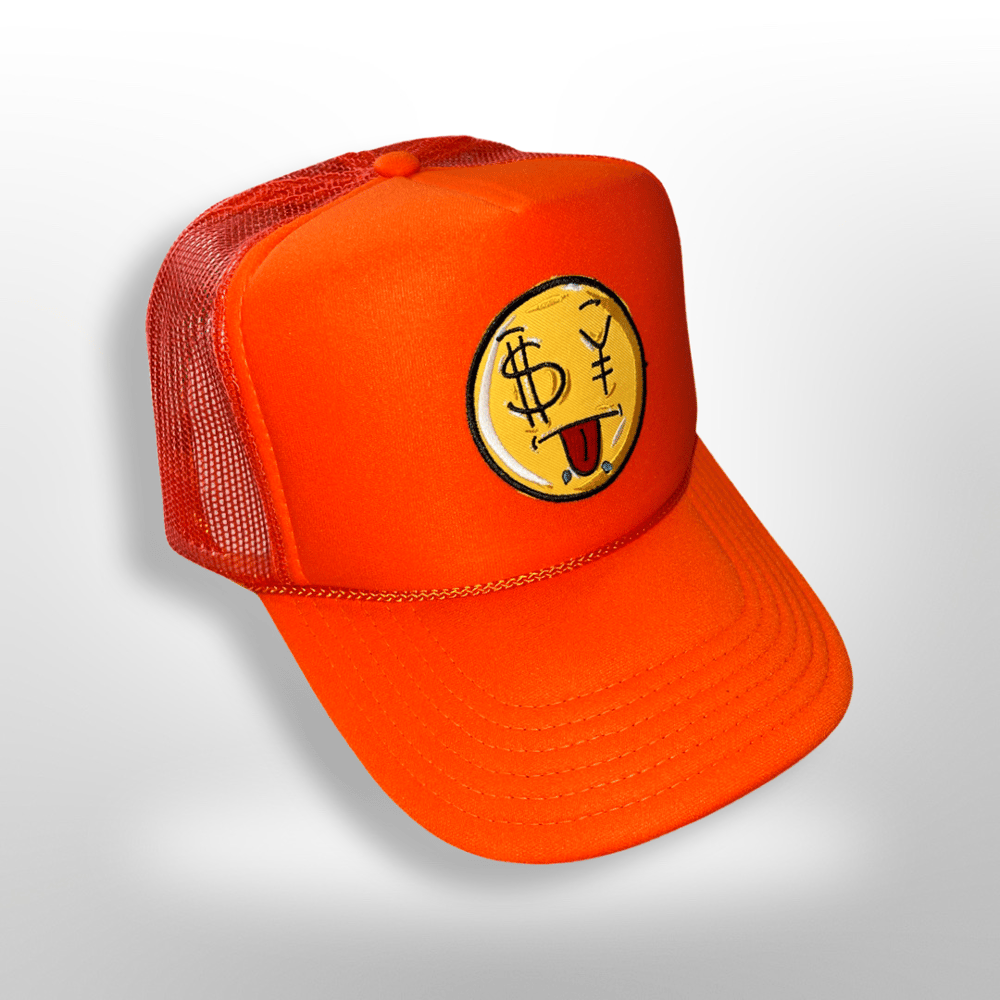Image of Scam likely Smiley face trucker hats