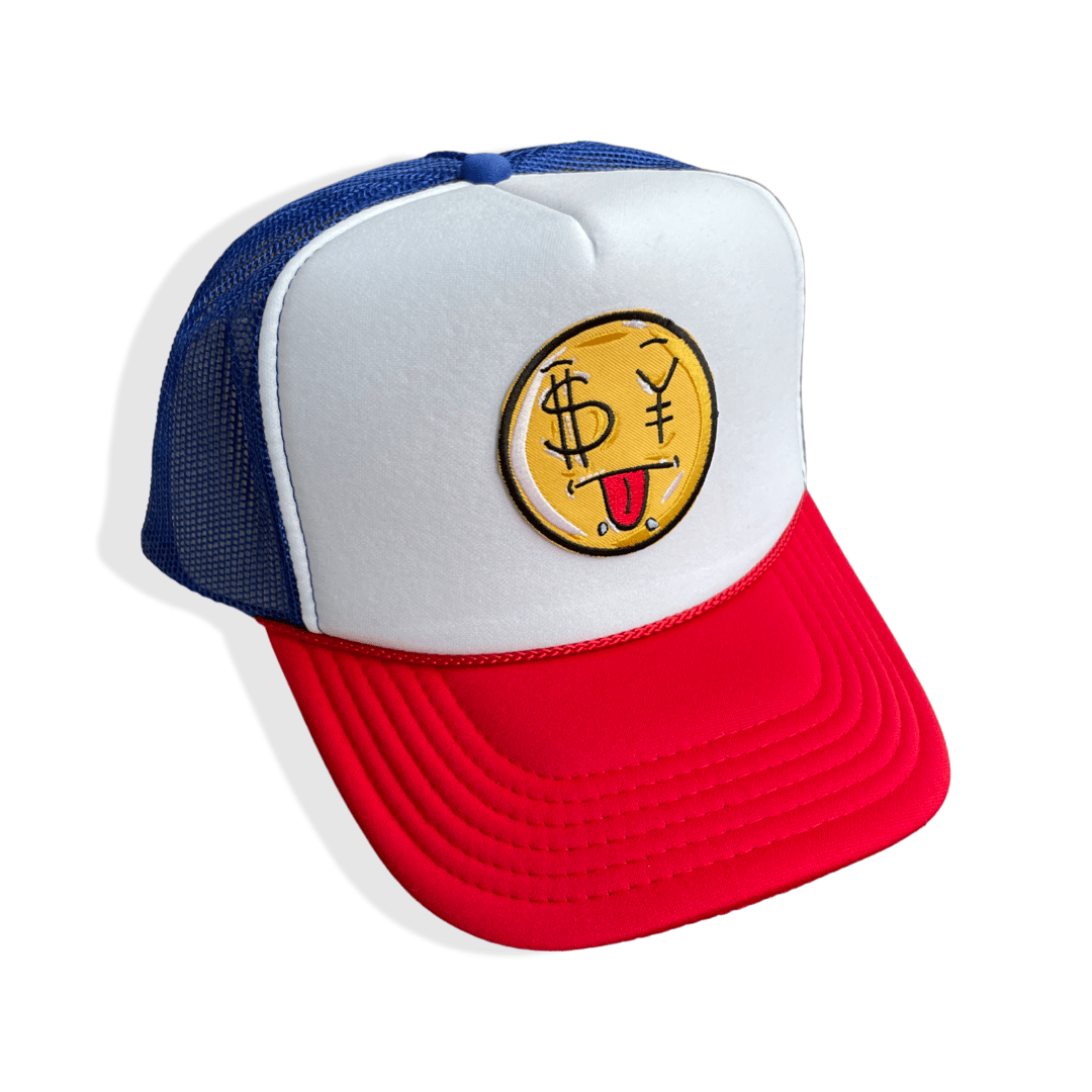 Image of Scam likely Smiley face trucker hats