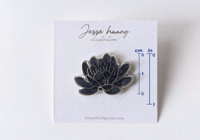 Image 2 of Black Lotus Enamel Pin