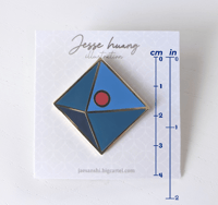 Image 2 of Evangelion Ramiel Enamel Pin