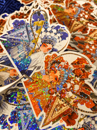 芍薬花女贴/Peony Girls Sticker Set