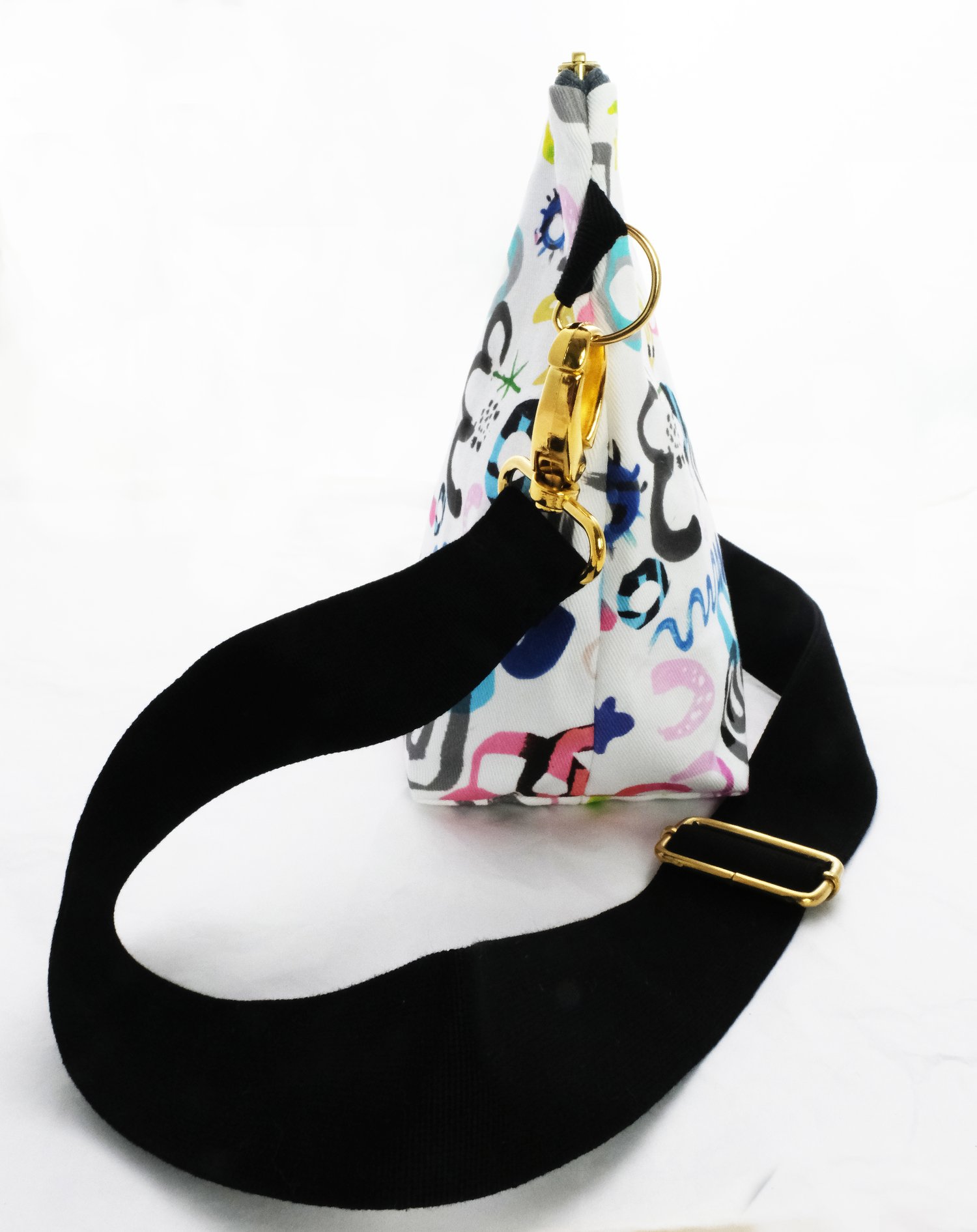 Image of Thick Canvas Weekend Shoulder Bag. 'Pop Art'