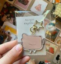 Sparkly Chicken Acrylic Keychain