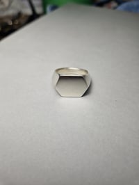 Image 3 of SILVER HEX SIGNET 