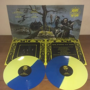 Image of "The Horrors Of Satan" 2LP (blue/yellow vinyl)