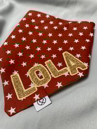 Image 2 of Rusty Stars PERSONALISED bandana 