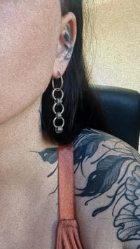 Image 3 of Triple Hoop Earrings