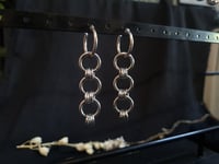 Image 2 of Triple Hoop Earrings