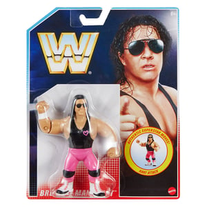 WWE Retro Figures Bret “The Hitman” Hart 4.5" Action Figure