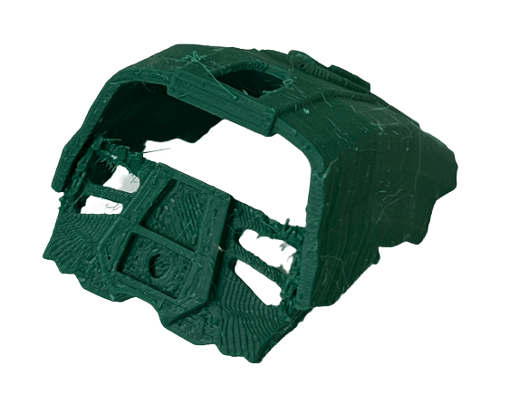 Image of Bionicle Great Kanohi Komau (FDM Plastic-Printed, Dark Green)