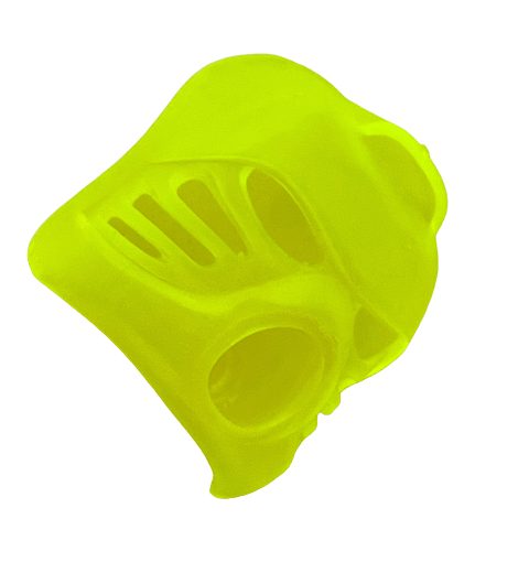 Image of Bionicle Kanohi Hau (Resin-printed, Trans-Neon-Yellowish Orange)