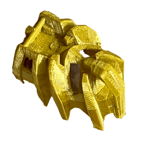 Image of Bionicle Titan Takanuva Avohkii Head (FDM Plastic-Printed, Pearl Gold)