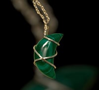 Image 1 of MALACHITE CRESENT MOON