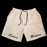 Image 2 of Embroidered 2-tone Shorts