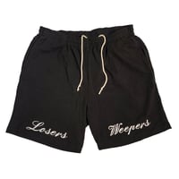 Image 1 of Embroidered 2-tone Shorts