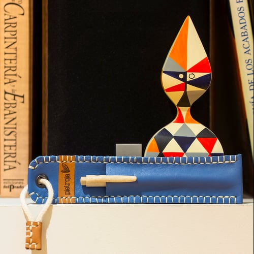 Image of Funda de bolígrafo azul