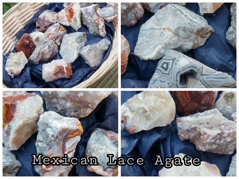Raw Crystals and Agates 