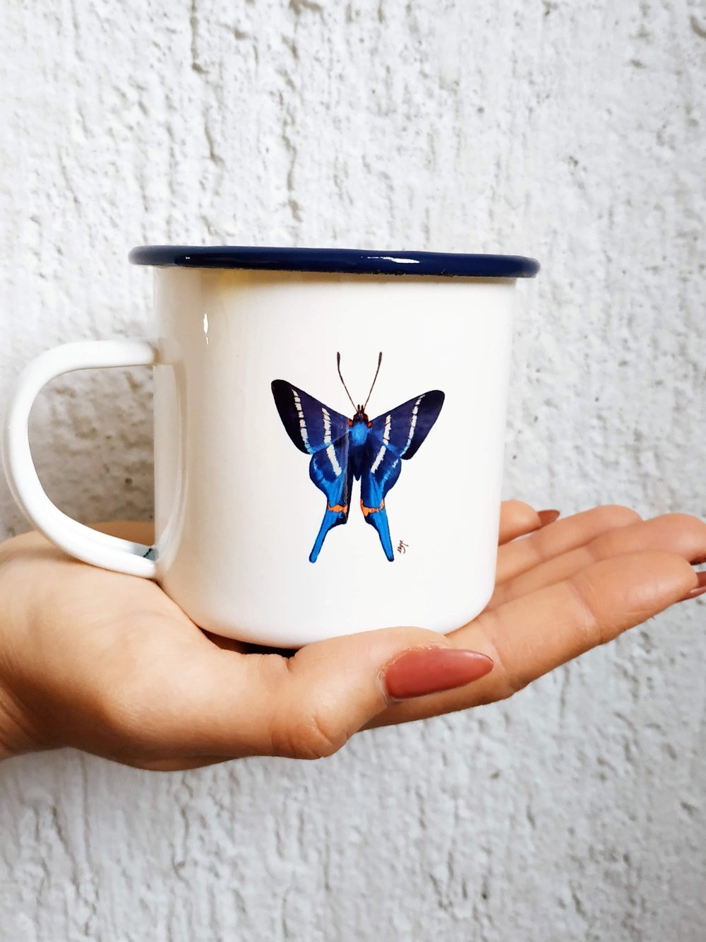 Image of Blue Butterfly Camping Mug 