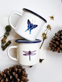 Image 4 of Blue Butterfly Camping Mug 