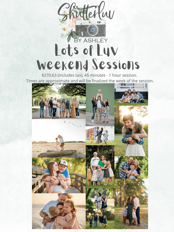 Image of Weekend FULL Sessions with Shutterluv by Ashley