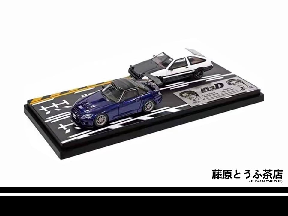 Image of 1:64 Honda S2000 & Toyota AE86 Diecast Model Car