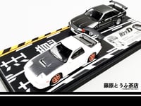Image 2 of 1:64 Mazda FC RX7 & Nissan R32 GTR Diecast Model Car