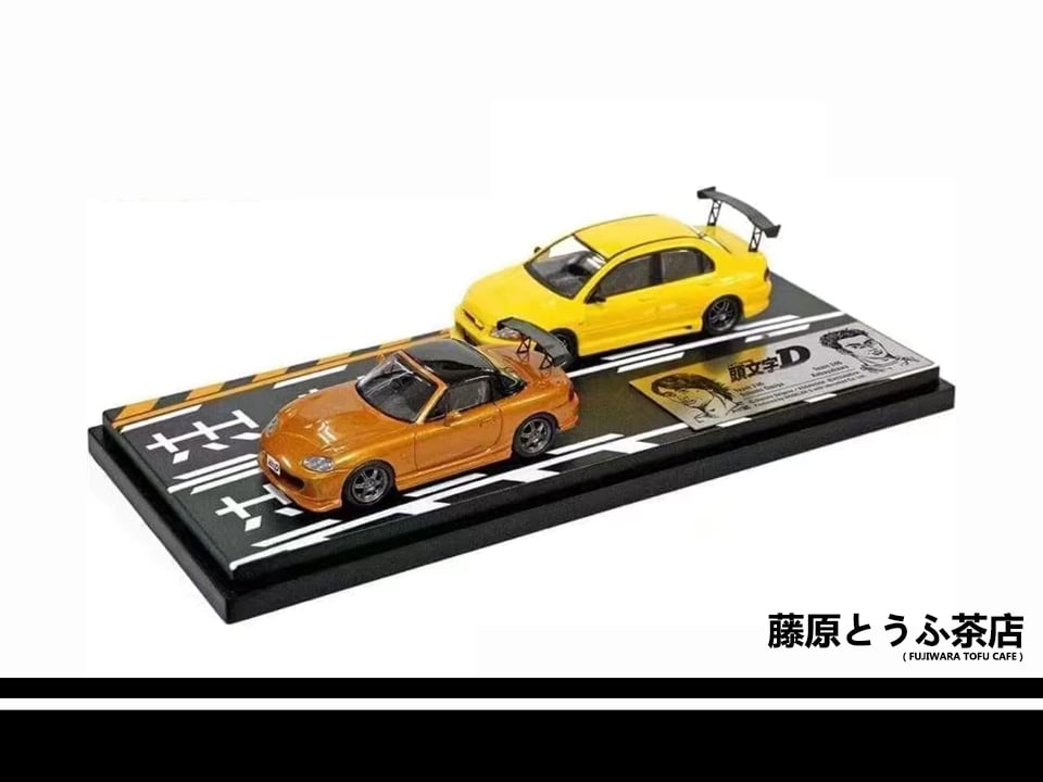 1:64 Mitsubishi Evo7 & Mazda Mx5 Miata Diecast Model Car