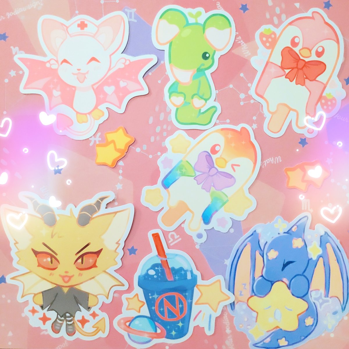 eeveelution drinks stickers☆NEOGEOPET