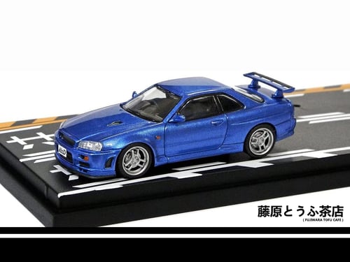 Image of 1:64 Nissan R34 GTR & Mazda FD RX7 Diecast Model Car
