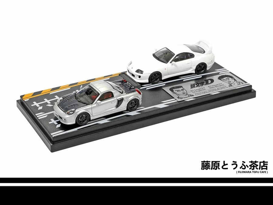 Image of 1:64 Toyota MRS & Toyota Supra Diecast Model Car