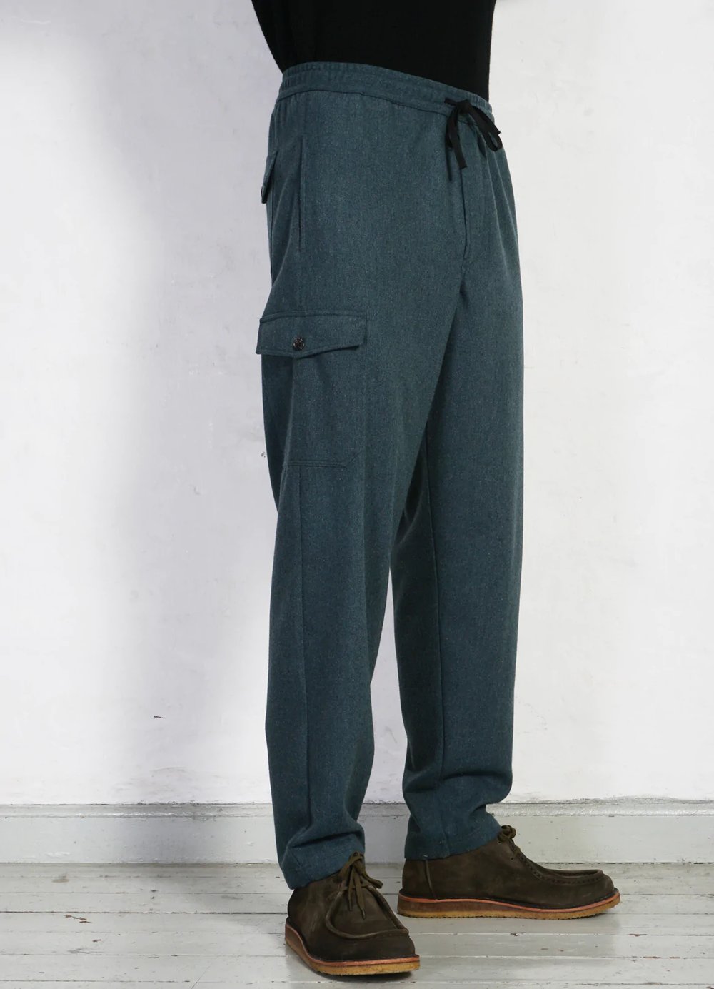 Hansen Garments JIMMY | Casual Cargo Drawstring Pants | moss green
