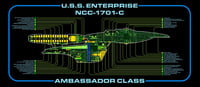 Image 2 of USS Enterprise 1701-C Large Panel Print