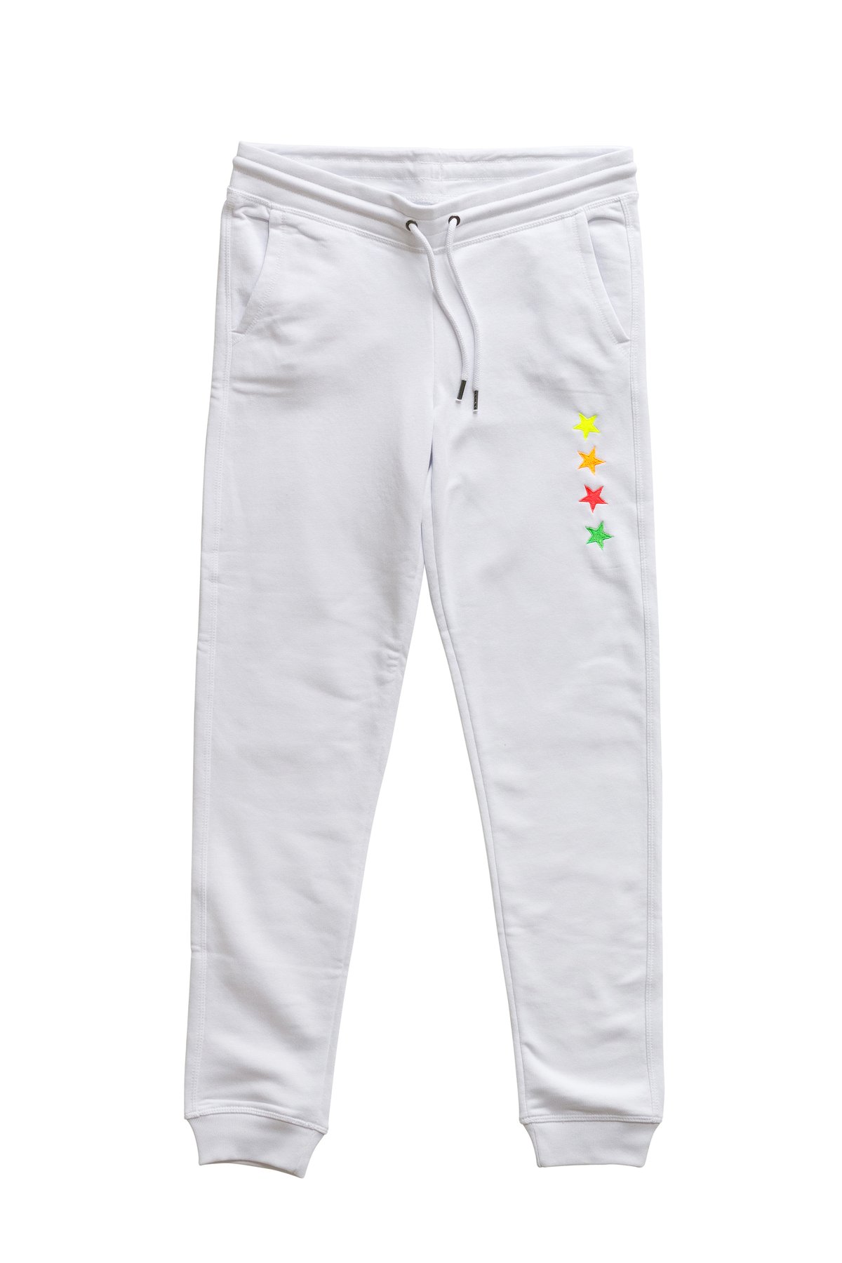 Image of White  Organic Cotton Joggers