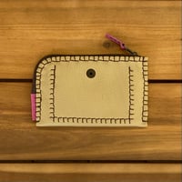 Image 3 of Cartera-tarjetero beige y marrón