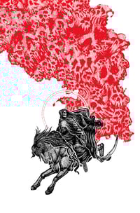 Image 2 of "On a Pale Horse" 13"x19" Fine Art Print