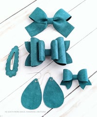 Deep Teal Faux Suede Collection