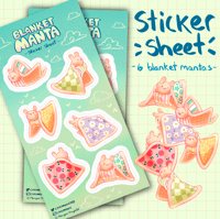 Image 1 of Blanket Manta Sticker Sheet