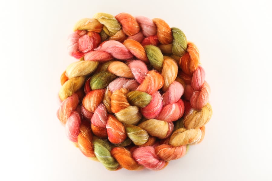 Image of Farmer's Market 🍒 August Fiber Club 🍒 Polwarth/Pineapple/Silk (Club members only)