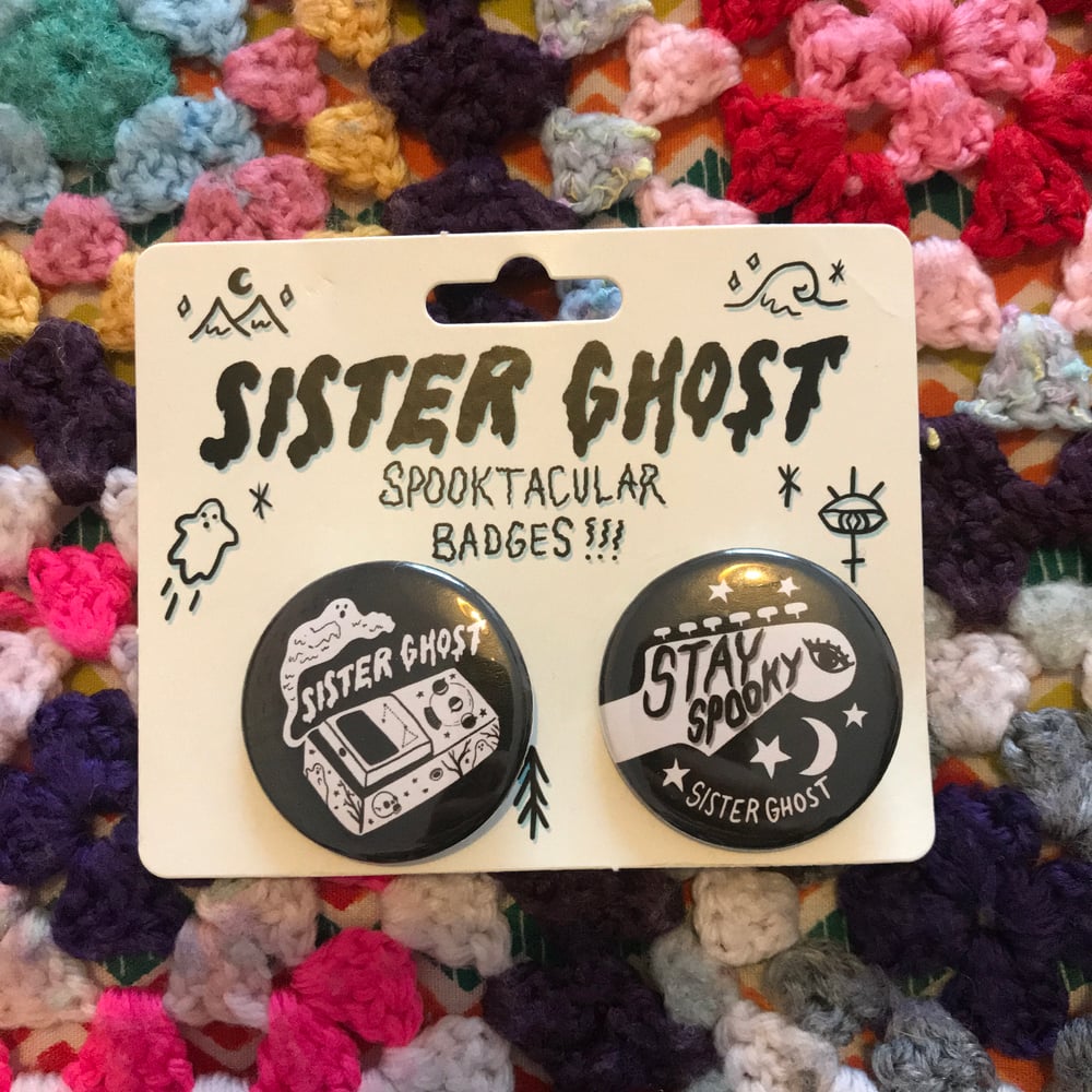 Image of Stay Spooky badge pack