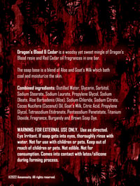 Image 2 of Dragon's Blood & Cedar - Bar Soap