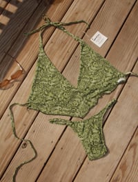 Image 1 of Emerald Bikini Set - XL Top/ M Bottom 