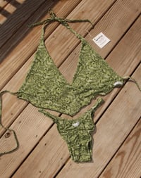 Image 2 of Emerald Bikini Set - XL Top/ M Bottom 