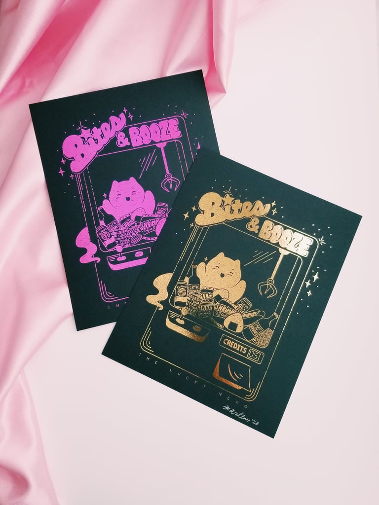 Bites & Booze - Foil Art