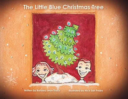 Image of In Person Single Copy Sale of  'The Little Blue Christmas Tree" Book (No Shipping)
