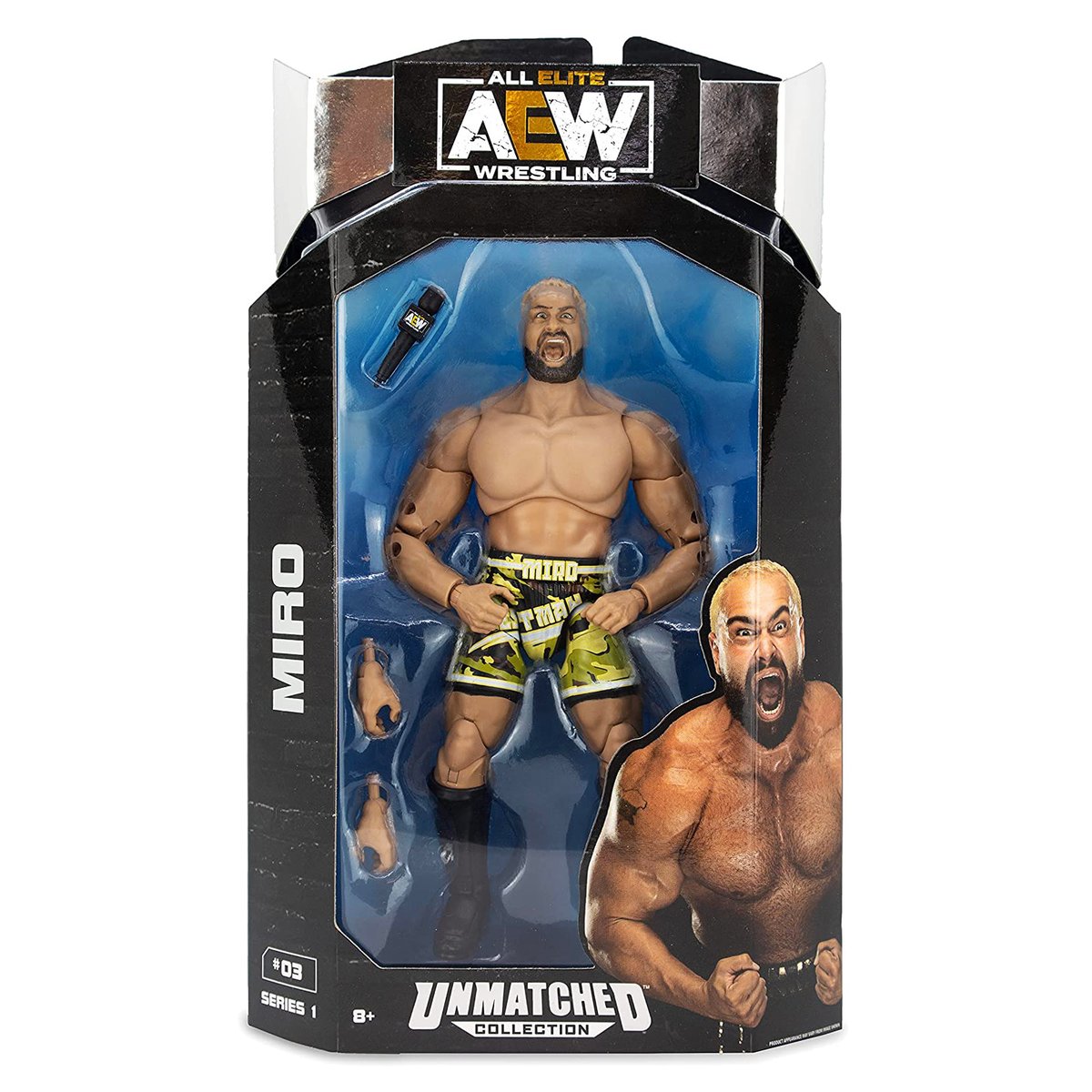 AEW Unmatched Miro Action Figure (Series 1) Collect & Destroy Shop