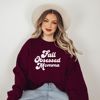 Fall Obssessed Momma Crewneck Sweatshirt
