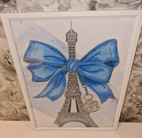 Image 3 of BLUE BOW GLOSSY PRINT