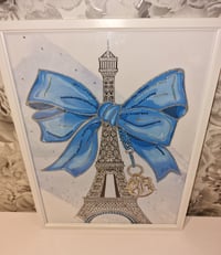 Image 1 of BLUE BOW GLOSSY PRINT