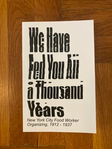 Image of We Have Fed You All a Thousand Years