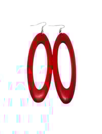 Image 1 of Opulence Wooden Earrings (Available in various colors, see pics)
